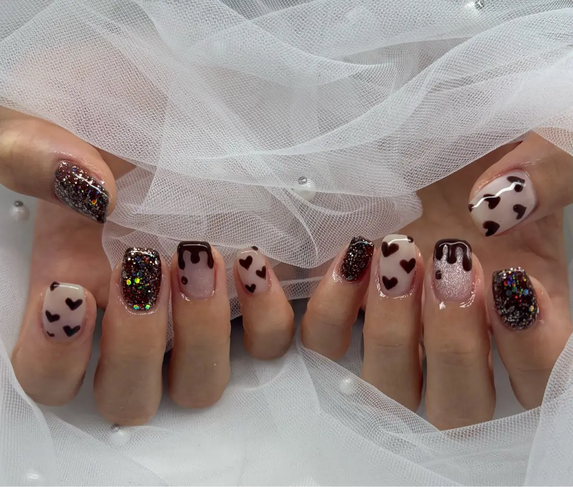 ネイル バレンタイン ハンドネイル NAILSALON ViViのネイルデザイン
