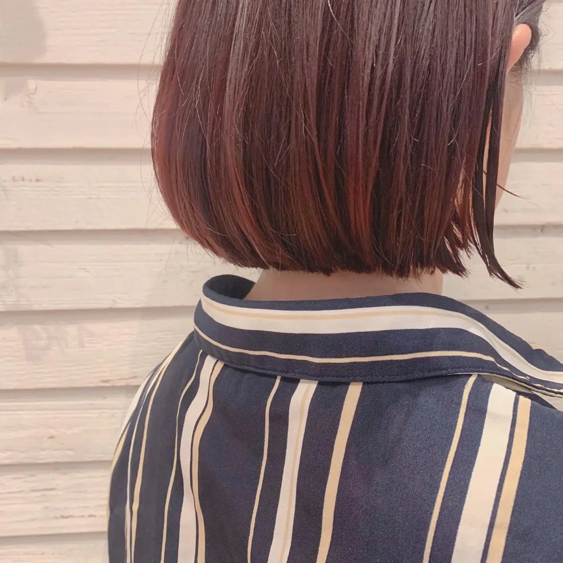 ショート カラー レッドカラー ボブ 🌱小顔ヘア/ボブ ミディアム/双葉🌱のヘアスタイル