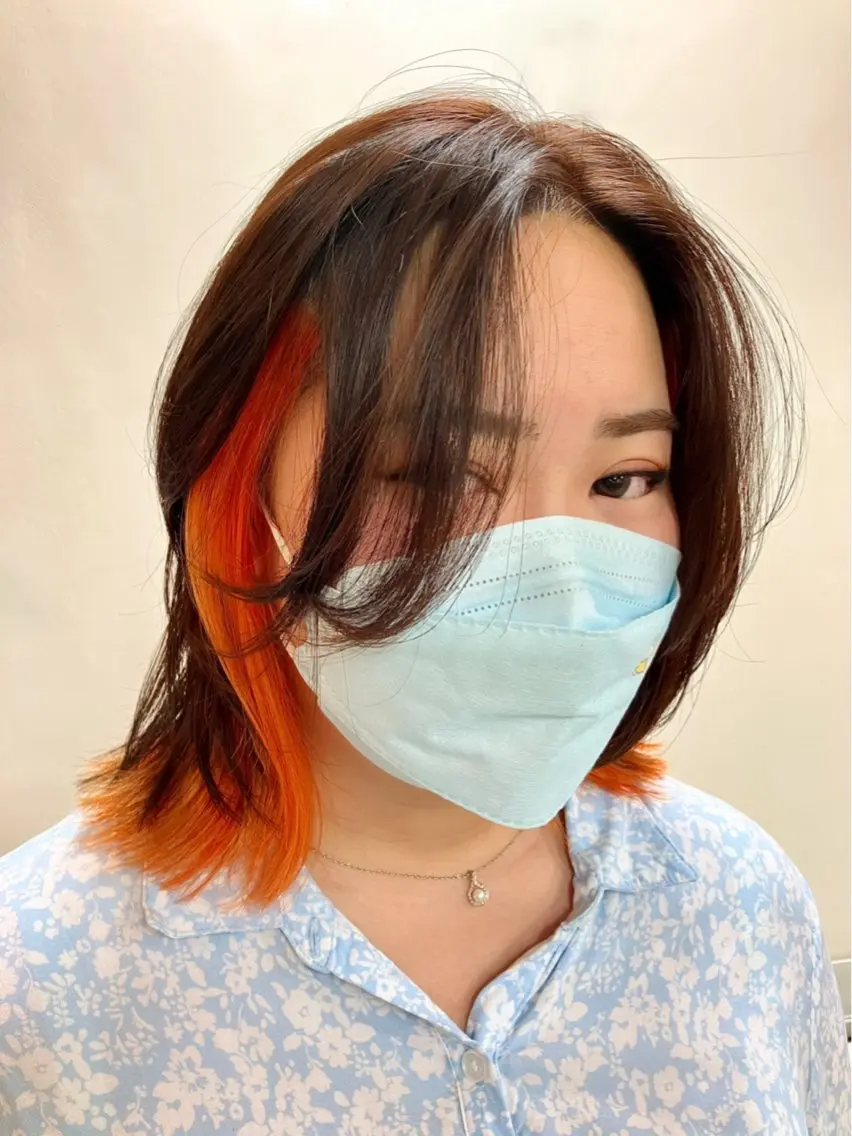 ミディアム レイヤー×透明感 カラー🤍MAOのヘアスタイル