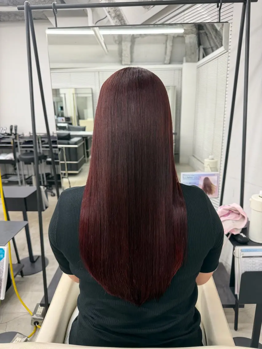 ロング カラー ブリーチ ブリーチなしカラー ヘアカラー 艶カラー/美髪🤍 宮良かいり/渋谷のヘアスタイル