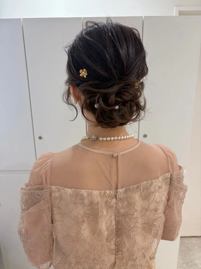 セミロング ヘアアレンジ ヘアセット ヘアセット/レイヤー 縮毛矯正/はるか🎀のヘアスタイル