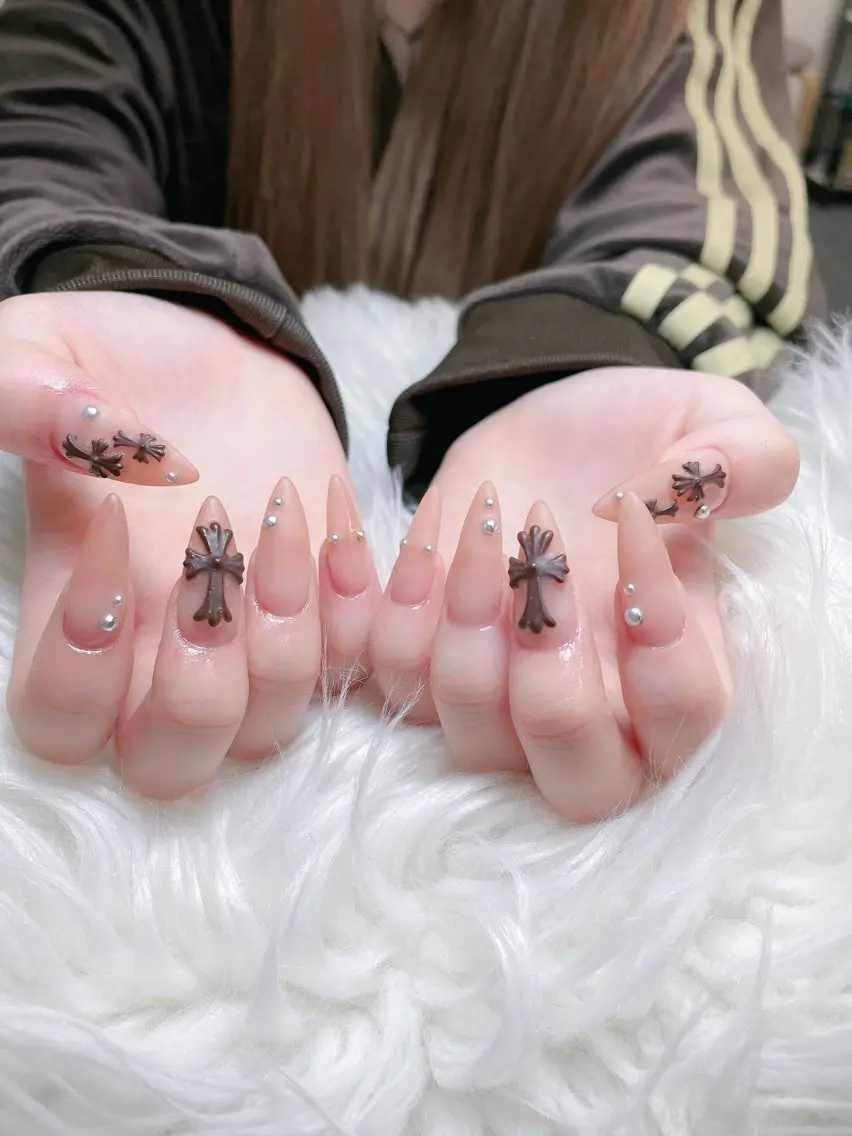 ネイル 長さ出し フレンチネイル グラデーション 韓国ネイル マグネットネイル ハンドネイル VB HEAVEN nailのネイルデザイン