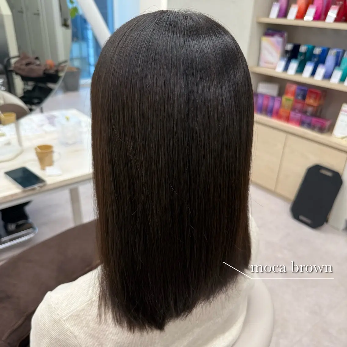セミロング カラー カット ヘアカラー トリートメント 美髪矯正/ベージュ カラー🧸綾里のヘアスタイル