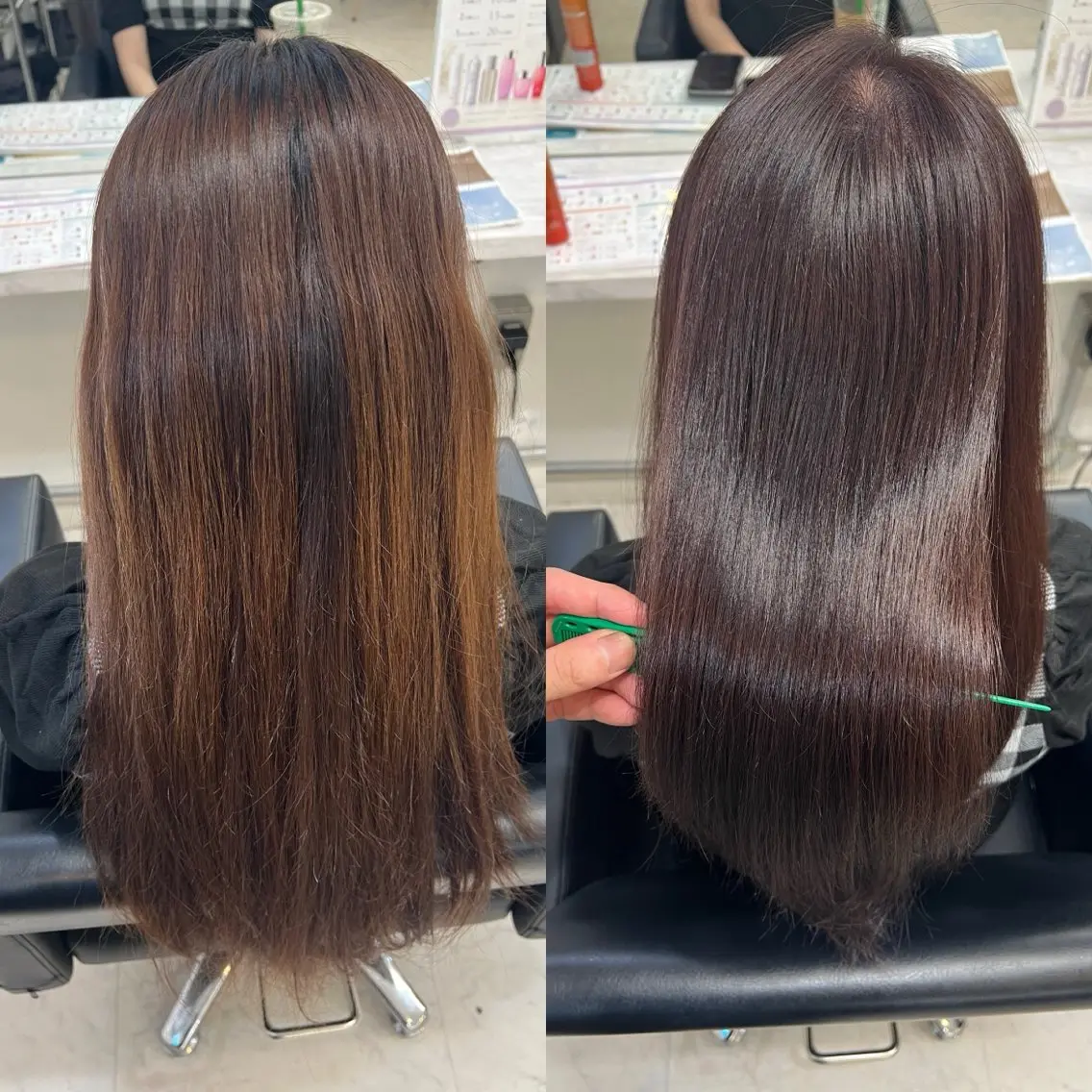 ロング カラー ブラウンカラー ピンクカラー ピンクブラウン 髪質改善 トリートメント カット ヘアカラー トリートメント ✨レイヤー/髪質改善 /エクステ✨ナカムラのヘアスタイル