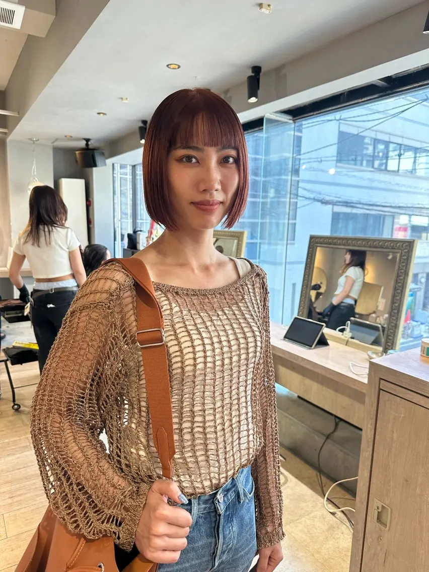 ショート カラー ヘアカラー 美髪・シールエクステ ホソタニリョウコのヘアスタイル