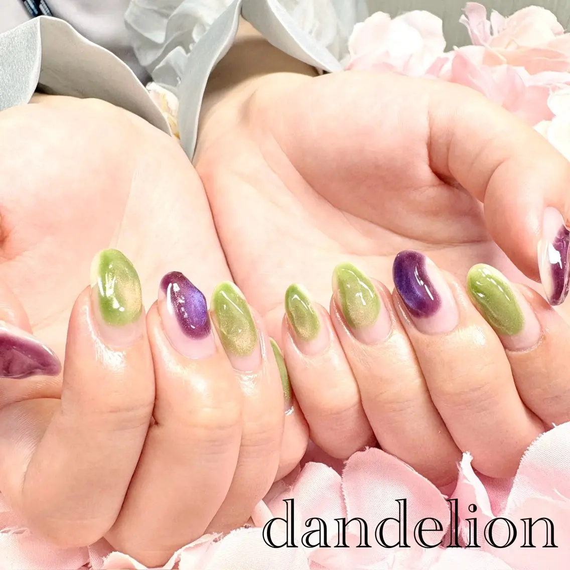 ネイル ハンドネイル ハンドケア dandelion ダンデライオンのネイルデザイン