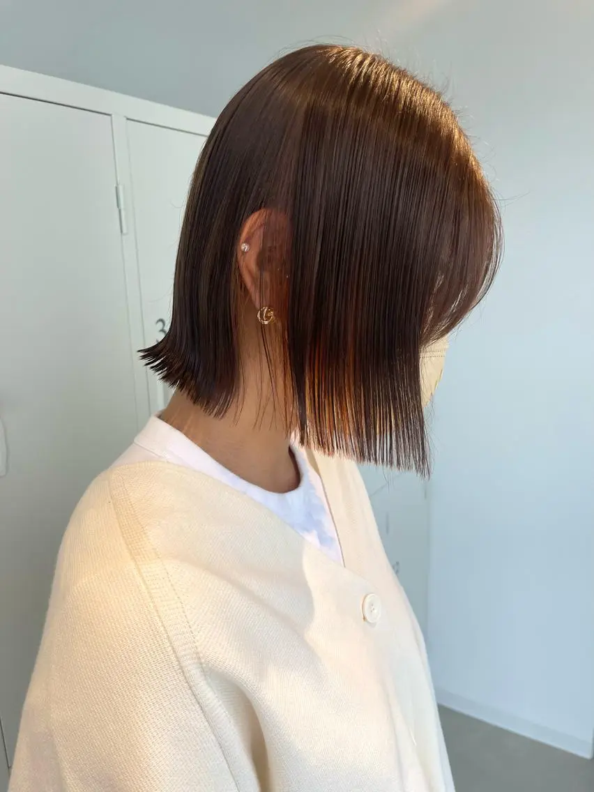 【🌟ブリーチデビューに🌟】前髪カット＋イヤリングカラー＋うる艶trの写真