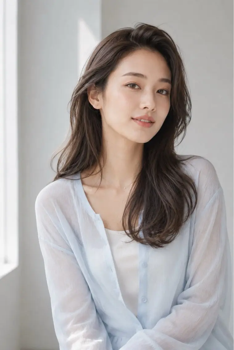 セミロング カラー カット ヘアカラー トリートメント 似合わせ美髪ヘア✨ 天王寺.阿倍野🌈のヘアスタイル