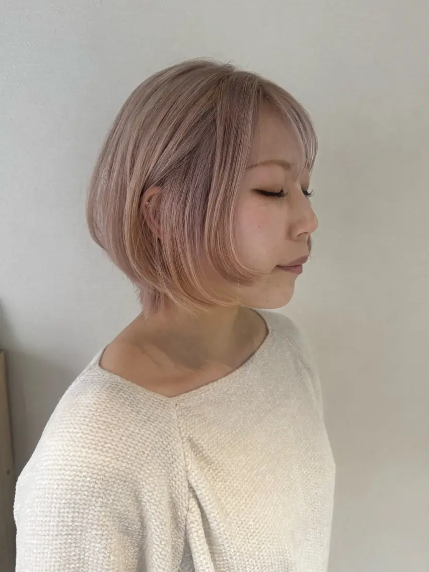 ショート ヘアカラー 艶カラー 🩵NATSUKIのヘアスタイル