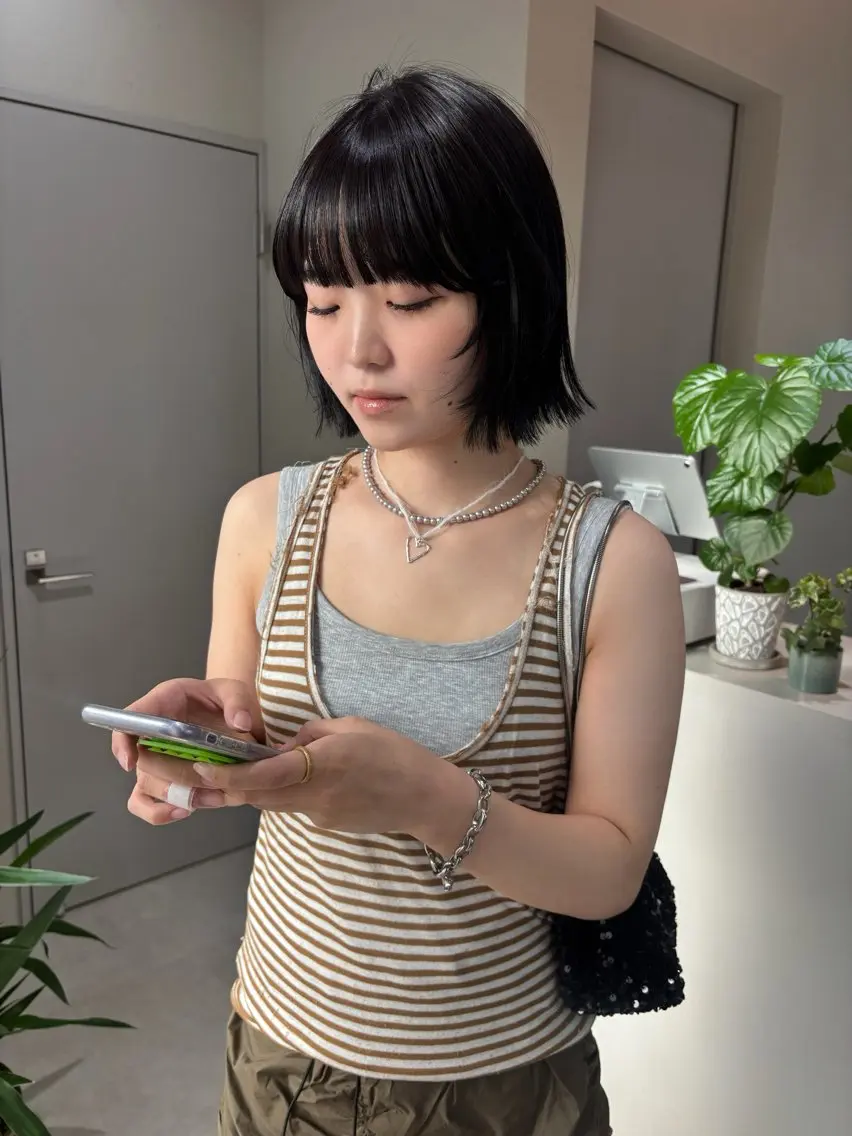 ショート ヘアカラー トリートメント miyu /nenのヘアスタイル