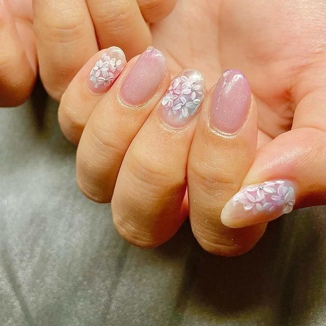 ショート カラー パーマ ヘアアレンジ メンズ キッズ ネイル マツエク・マツパ アイブロウ el. by Aoのネイルデザイン