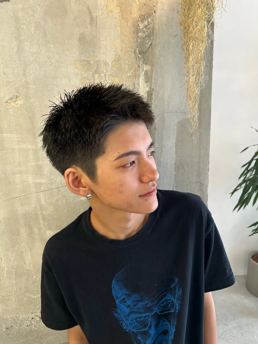 ショート メンズ ラン 髪質改善/甲子園口のヘアスタイル