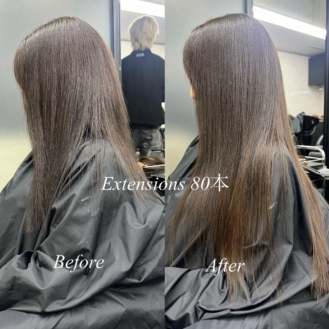 ロング カラー シールエクステ ハイトーンカラー エクステ ヘアカラー エクステ シールエクステ特化 ハイトーン、NANAのヘアスタイル