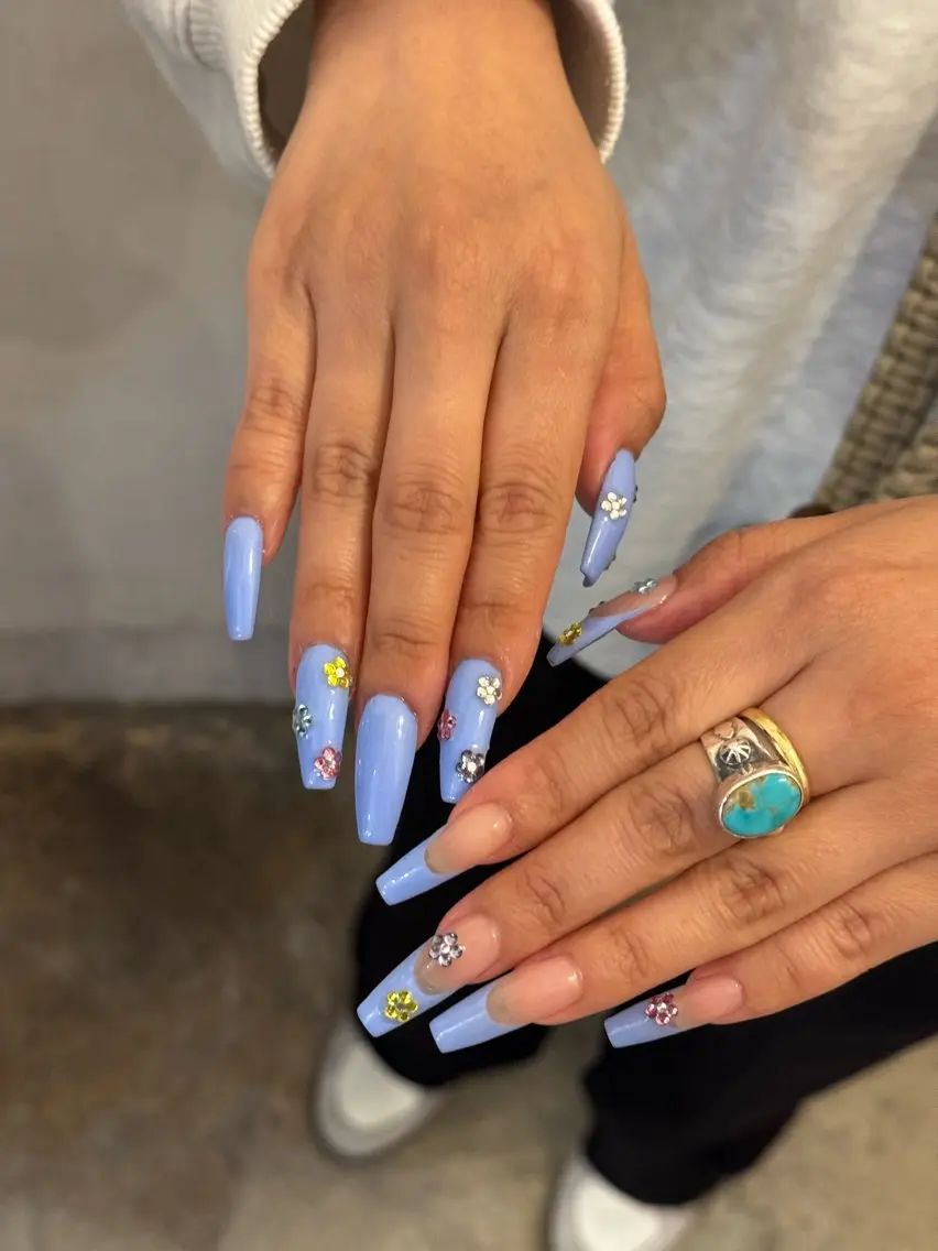 ネイル 春ネイル ハンドネイル Nes.nail 那覇松山のネイルデザイン