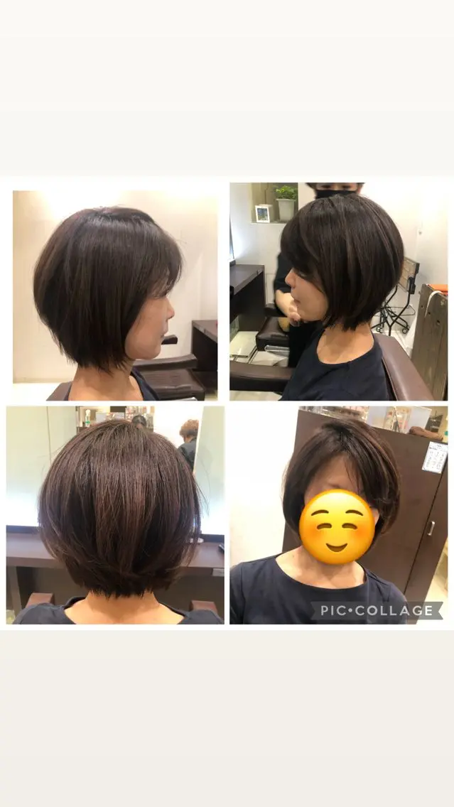 ショート ボブ ショートヘア 小野 咲雪のヘアスタイル