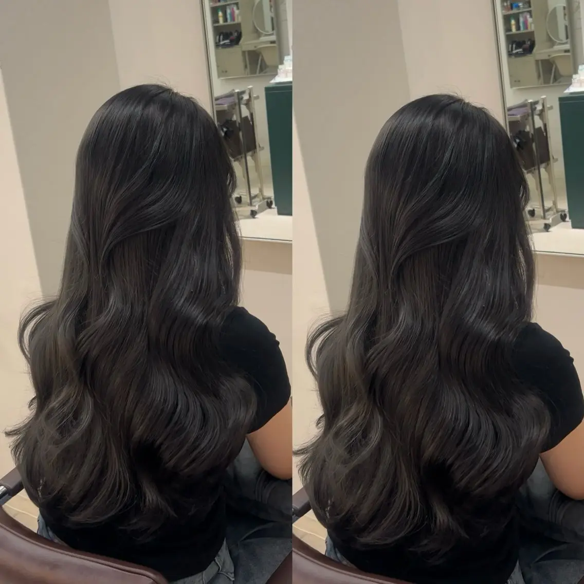ロング カラー パーマ 透明感カラー カット ヘアカラー トリートメント ヘッドスパ ヘアセット 盛れる艶カラー× レイヤーカット/咲来のヘアスタイル