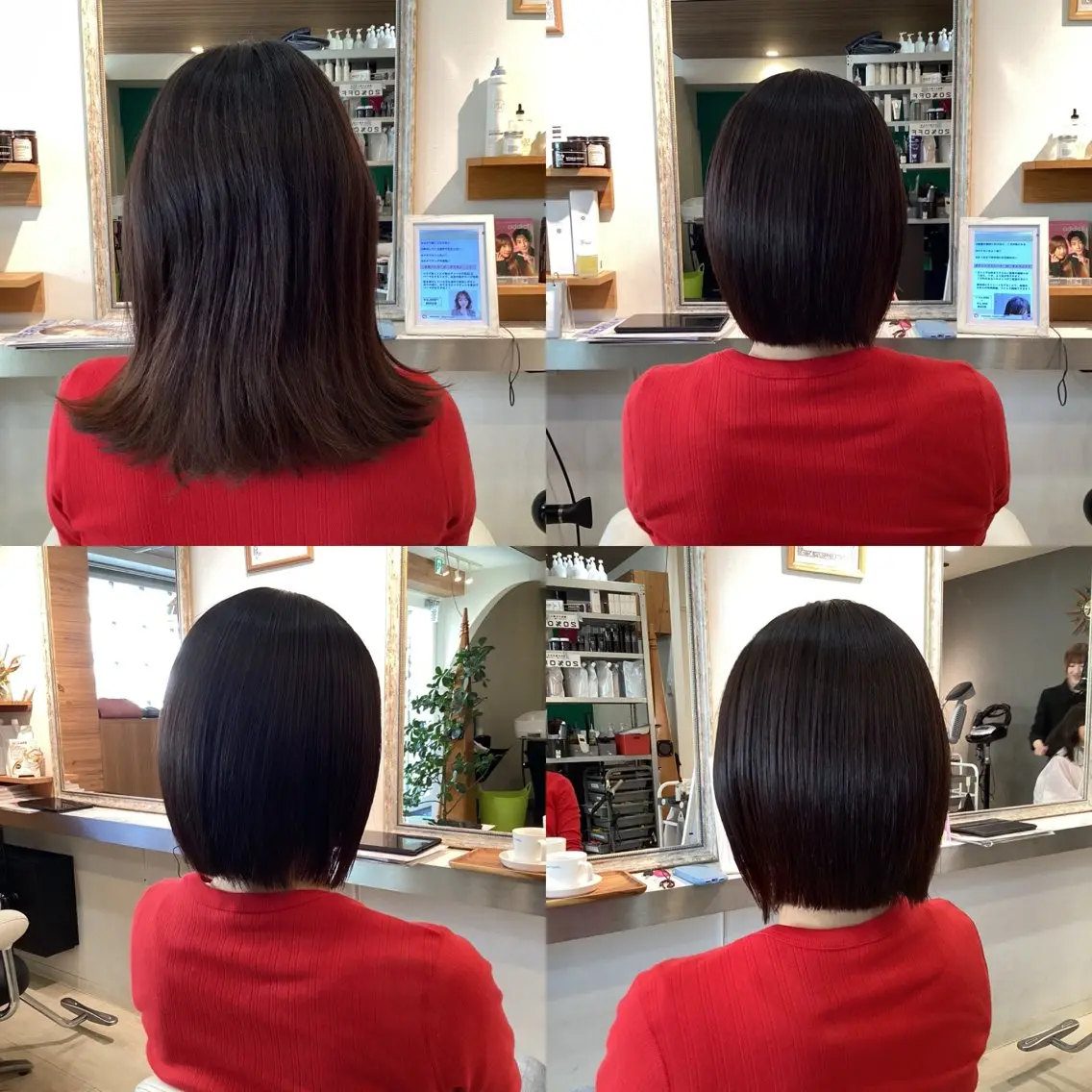 ショート 髪質改善 似合わせカット カット 縮毛矯正 hair bonitaのヘアスタイル