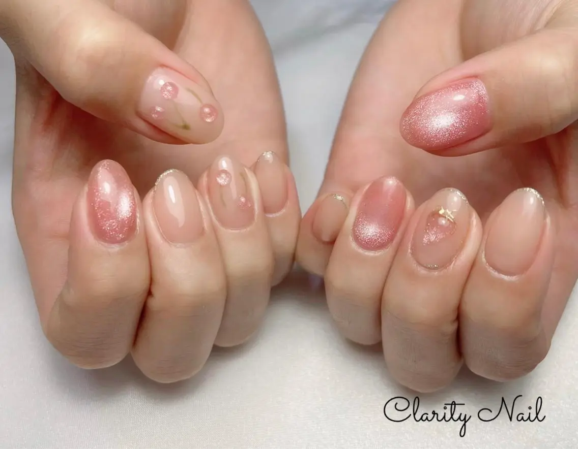 ネイル アートネイル 持ち込み ハンドネイル Clarity Nailのネイルデザイン