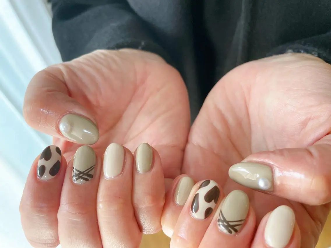 ネイル フットネイル フレンチネイル ジェルネイル ハート 韓国ネイル mogunail &blowのネイルデザイン