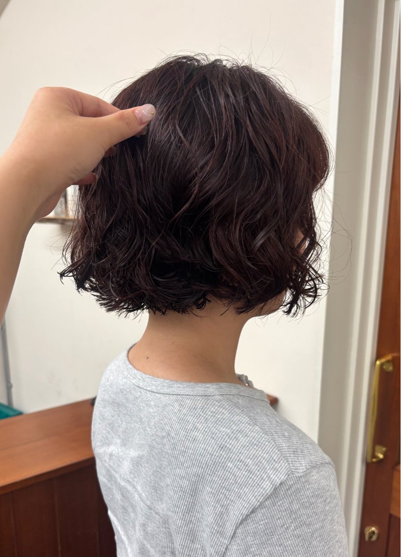 カラー パーマ ショート /似合わせ color唯菜ﾕｲﾅのヘアスタイル