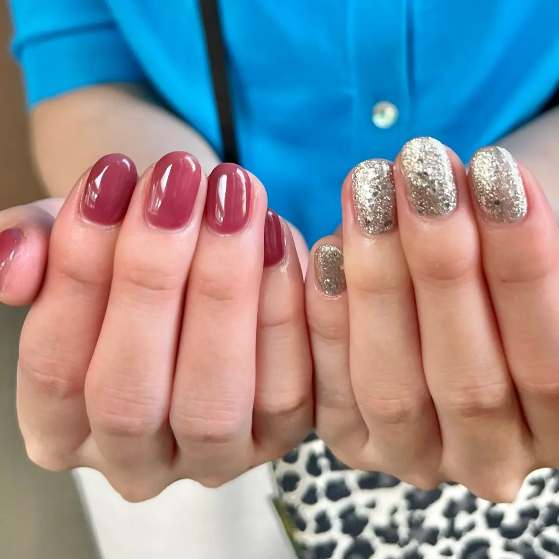 ネイル グリーン ハンドネイル vegh. nail/阿波座のネイルデザイン