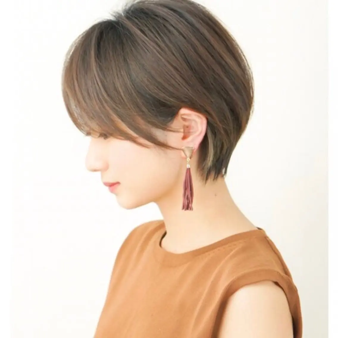 ショート 松原香乃 撮影モデル募集のヘアスタイル