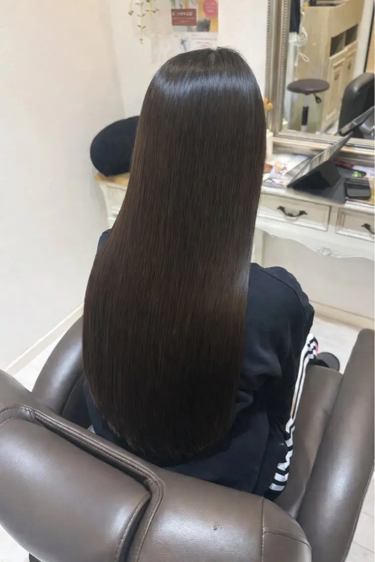 ロング 髪質改善 縮毛矯正 トリートメント 艶髪/髪質改善‎🤍 原田真心🫧のヘアスタイル