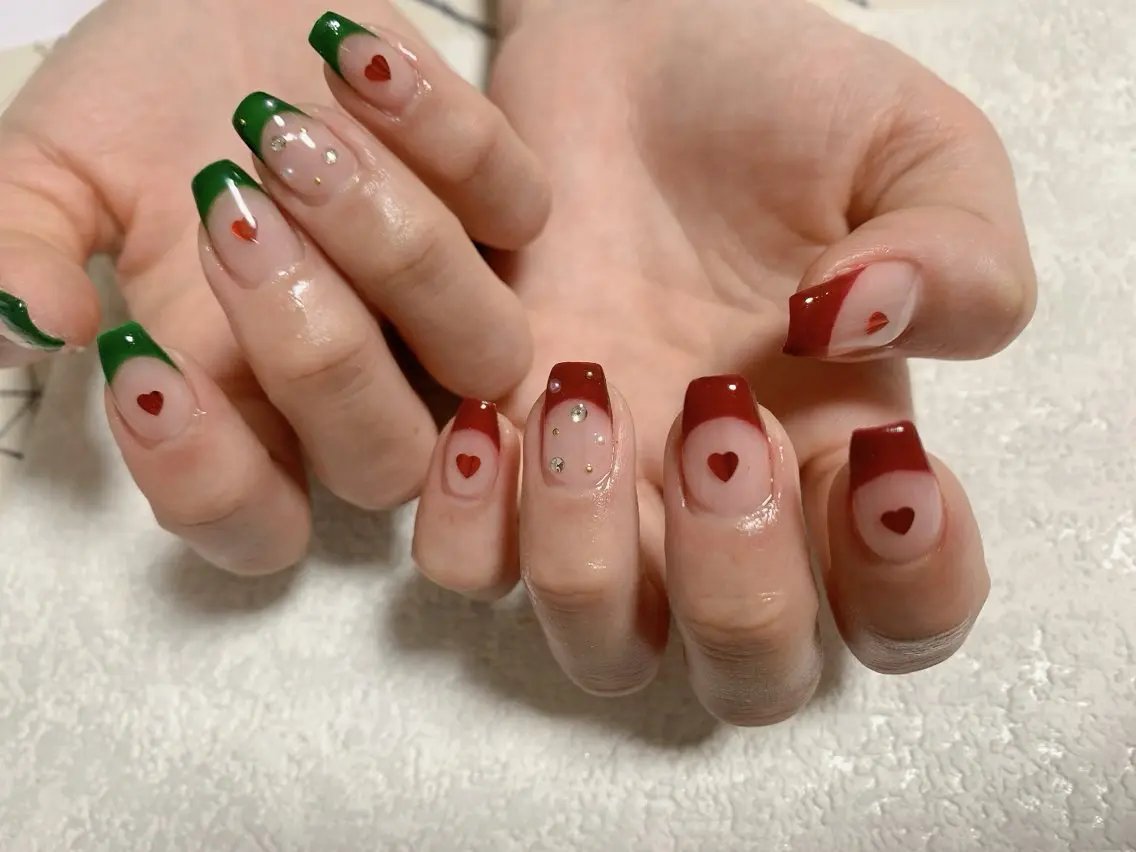 ネイル フレンチネイル ジェルネイル 韓国ネイル メンズネイル パラジェル kiki nail たまプラーザのネイルデザイン