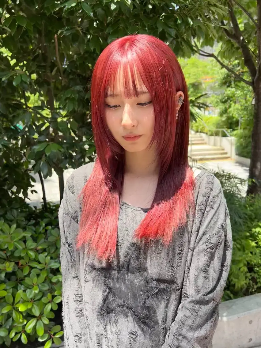 ロング カラー タナカ カナ🫧のヘアスタイル