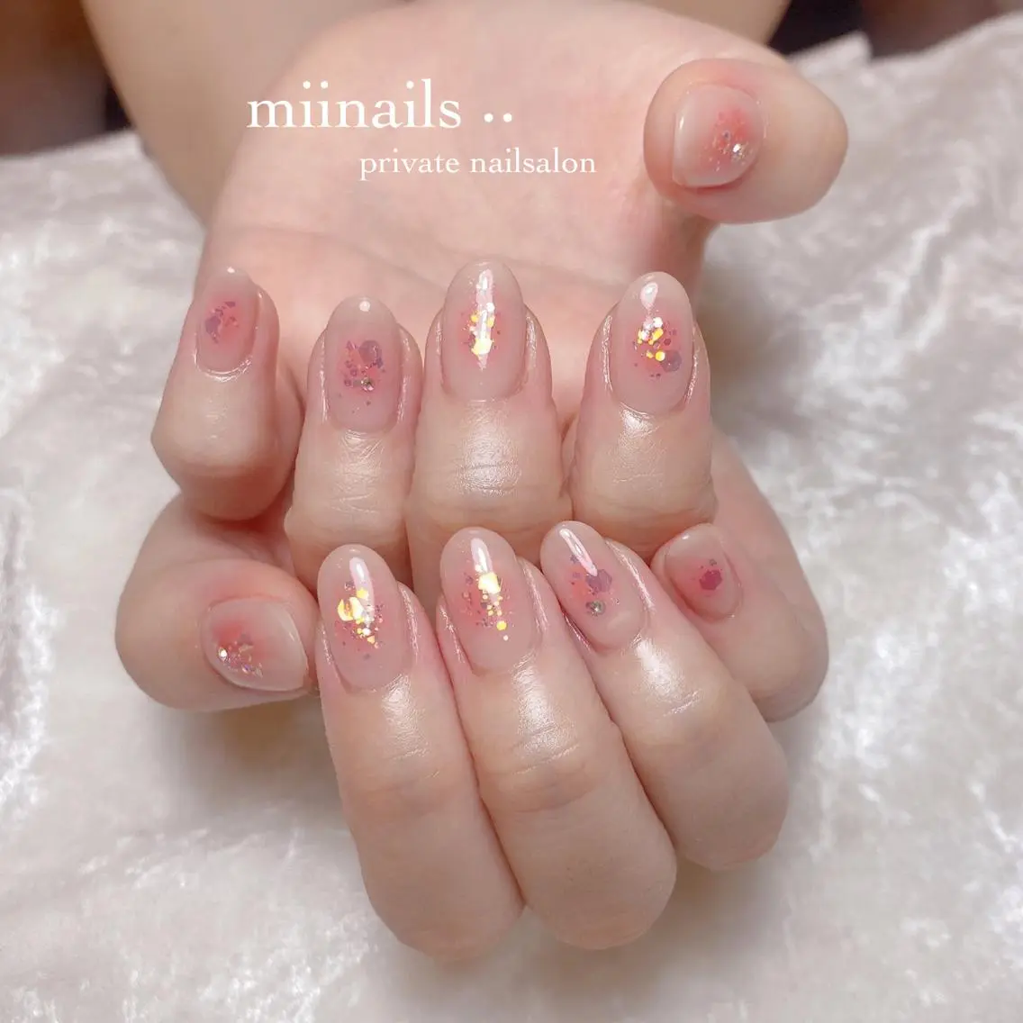 ネイル 韓国ネイル ワンホンネイル ハンドネイル nailsalon miinailsのネイルデザイン