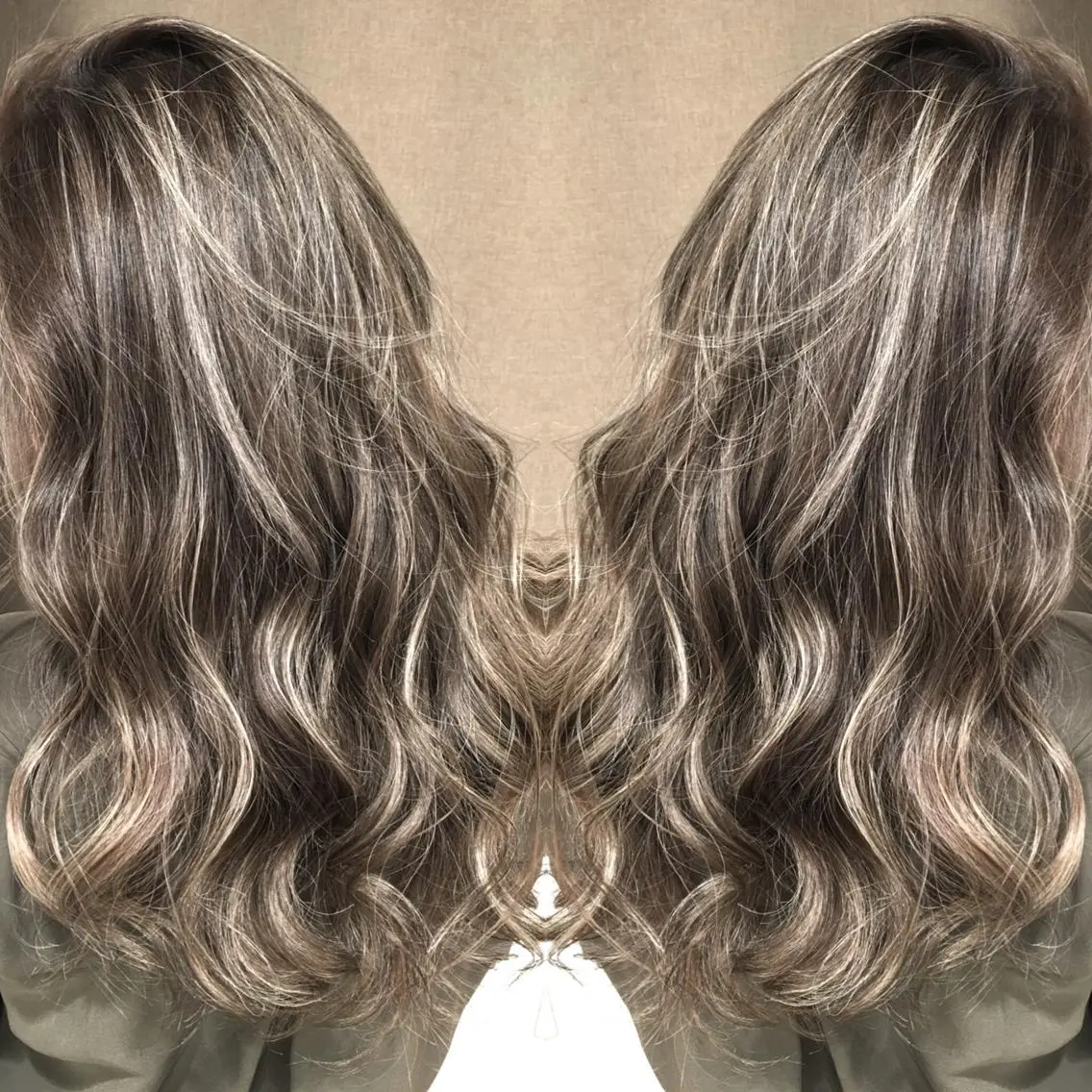 ロング カラー ハイライトカラー 3Dハイライト ハイライト ヘアカラー トリートメント 井上 一平のヘアスタイル