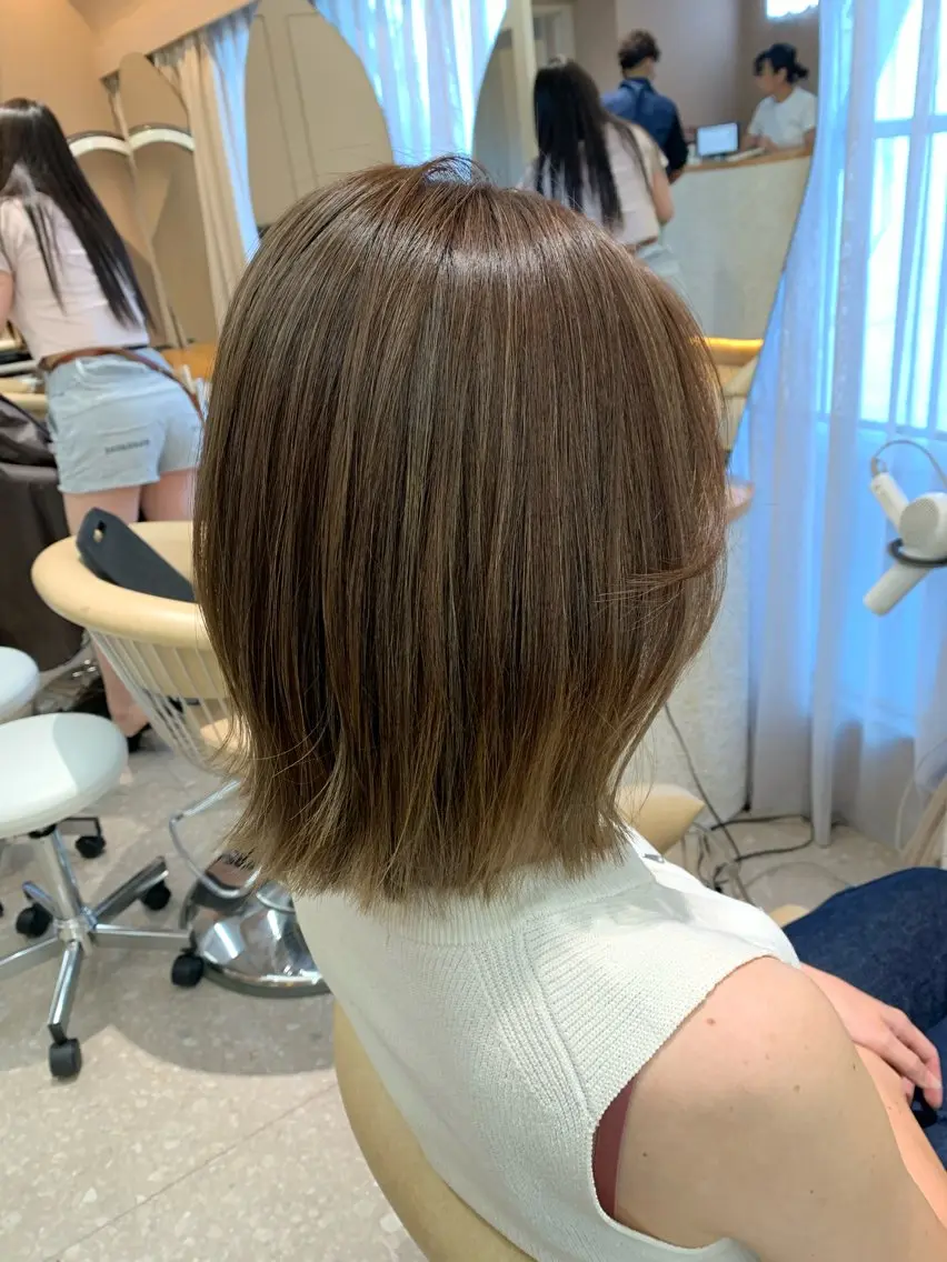 ミディアム カラー 💖クボ モモ💖のヘアスタイル