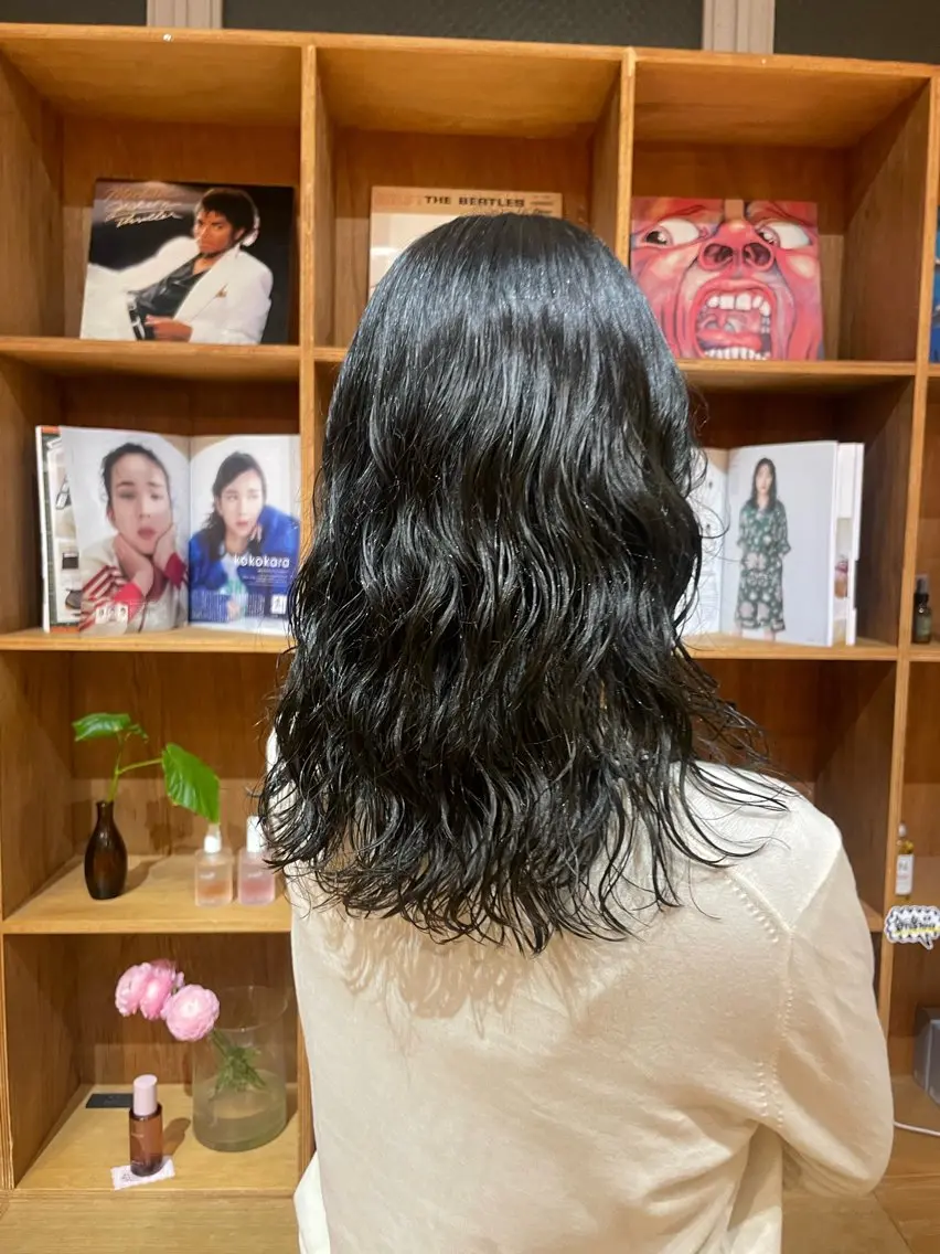 セミロング セミロングパーマ パーマ 艶カラー/縮毛矯正 🩰chihiroのヘアスタイル