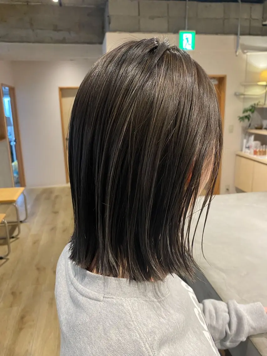 ミディアム カラー 透明感カラー ハイライトカラー ハイライト ai ㅤのヘアスタイル