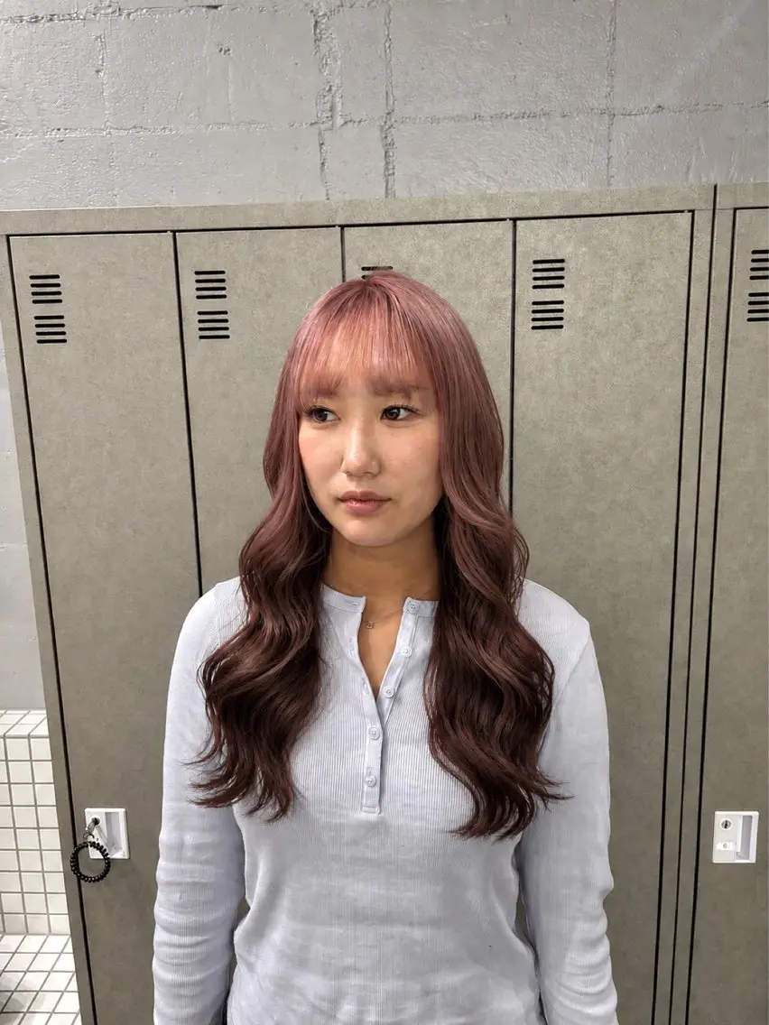カラー ヘアカラー 小松崎 みなのヘアスタイル