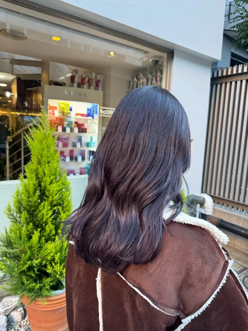 セミロング カラー ヘアカラー トリートメント 透明感カラー🌱 🍑天野琴音🍑のヘアスタイル
