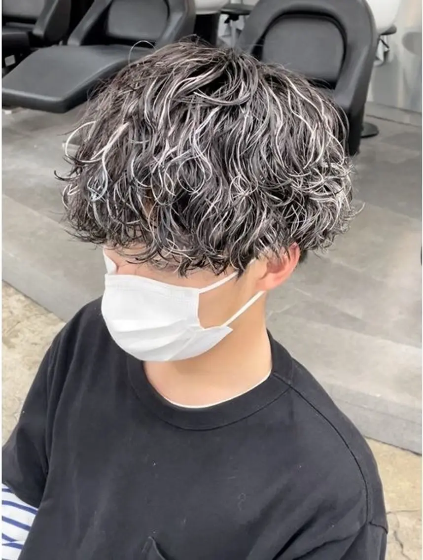 カラー パーマ メンズ 当日予約⭕️ 太田のヘアスタイル