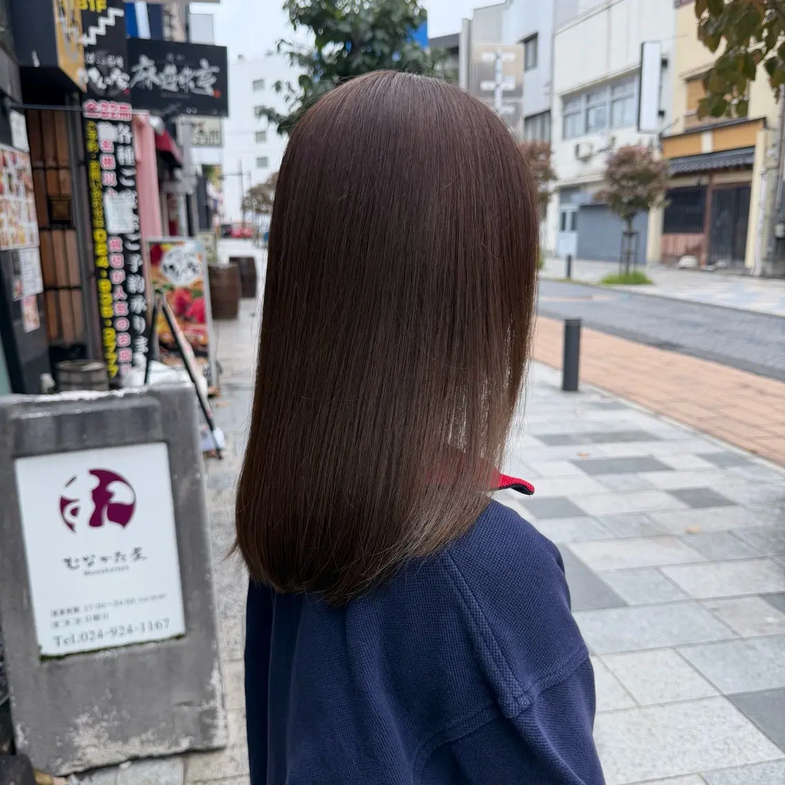 ミディアム カラー カット ヘアカラー トリートメント SYU/ 河野 脩のヘアスタイル