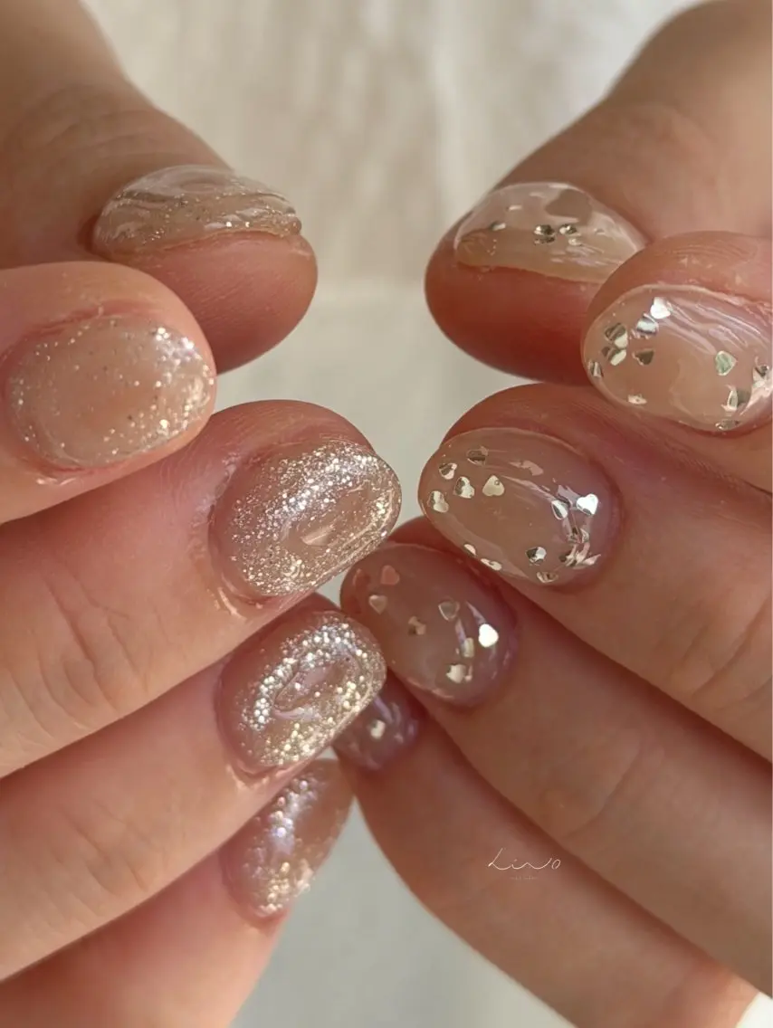 ネイル ハート ハンドネイル nail salon linoのネイルデザイン