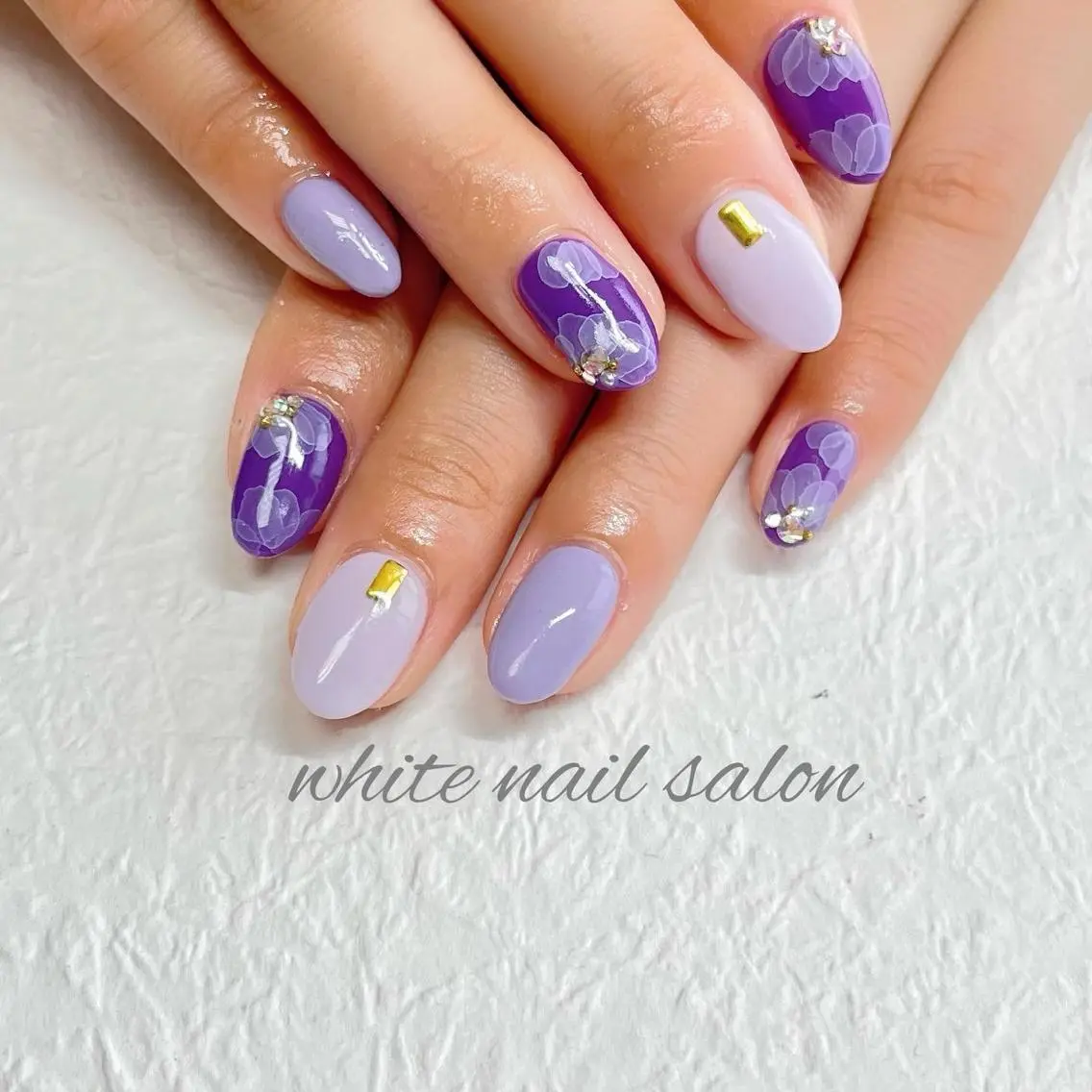 ネイル ジェルネイル ハードジェル ラメ(グリッター) 持ち込み ソフトジェル ハンドネイル white nail salonのネイルデザイン