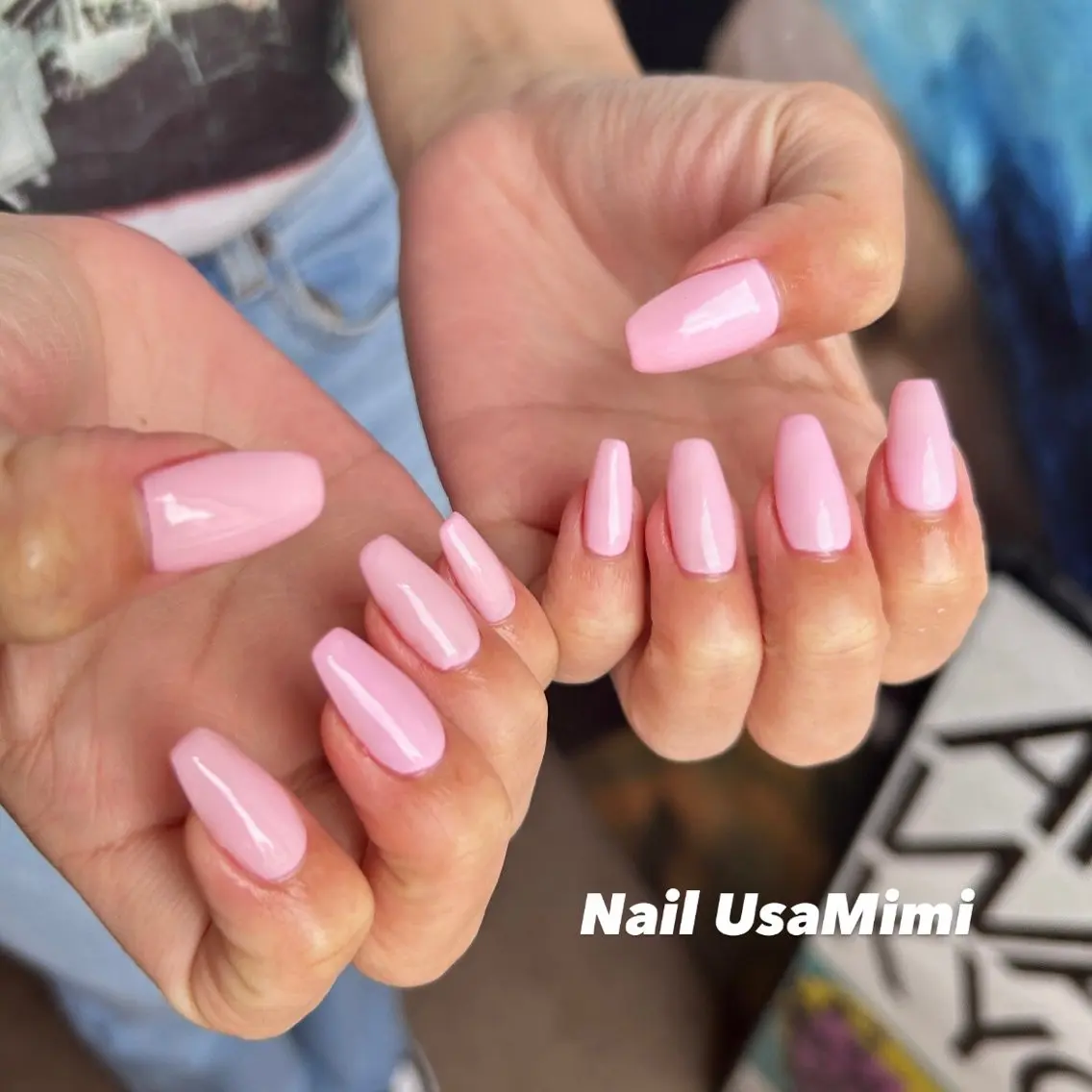 ネイル ジェルネイル マグネットネイル 持ち込み ワンカラーネイル パラジェル 本町ネイルNail UsaMimiのネイルデザイン