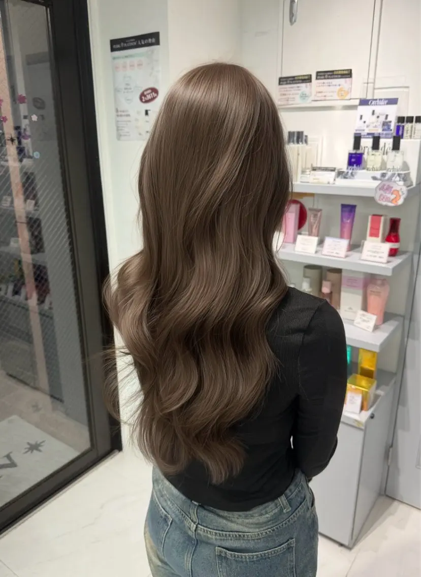 カラー ヘアカラー 韓国系艶髪🎀 miyuuのヘアスタイル