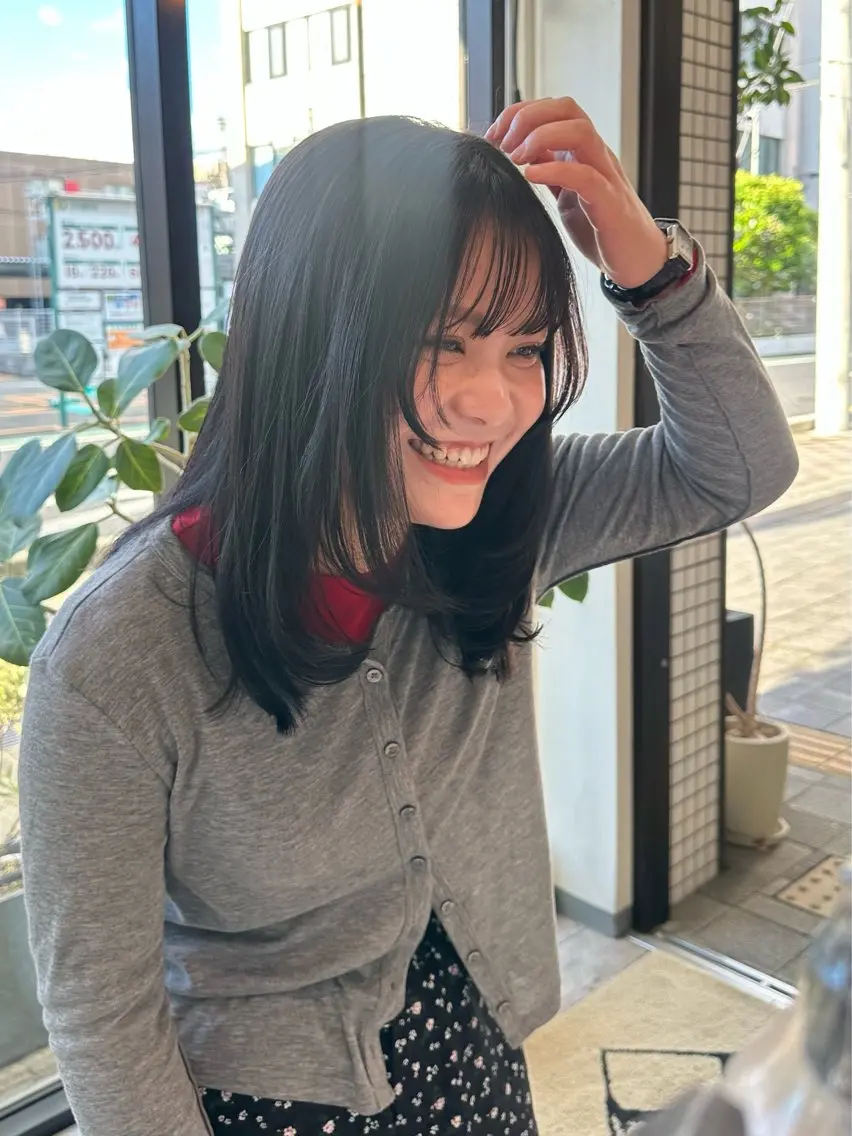 セミロング 橋本叶夢/ お洒落hairのヘアスタイル