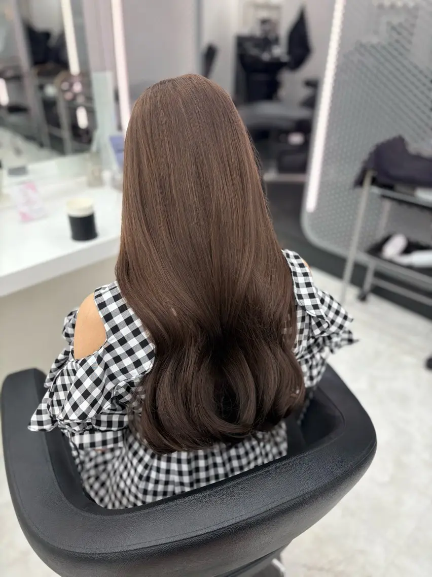 ロング カラー ヘアカラー ベージュ×レイヤー 🤎横浜/miu🤎のヘアスタイル