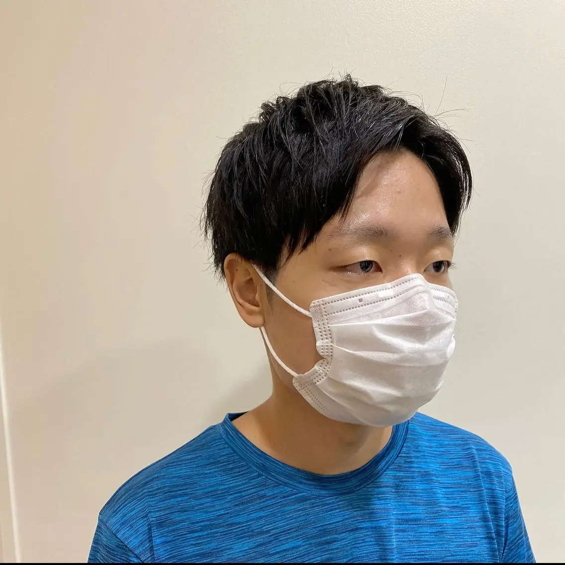メンズ アップバング JINKIメンズ特化 メンズカットパーマのヘアスタイル