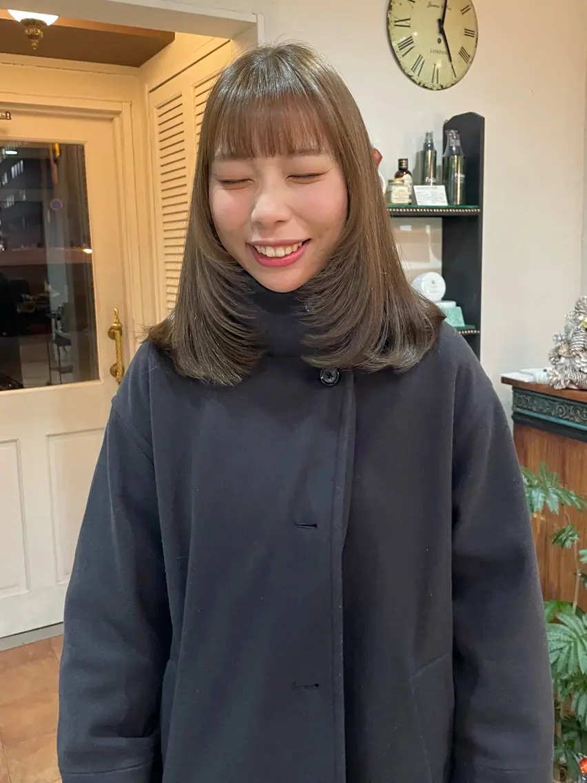 セミロング ら んのヘアスタイル