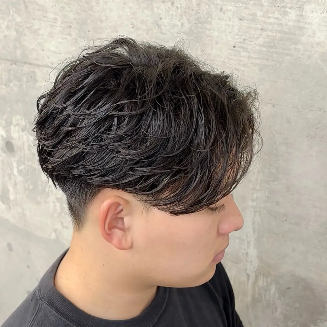 パーマ メンズ フェザーパーマ メンズパーマ カット パーマ Rikito .のヘアスタイル