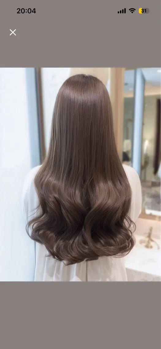 ロング パーマ 縮毛矯正 トリートメント 韓国×艶ハイトーンが かわいい✨️リオ🍒のヘアスタイル