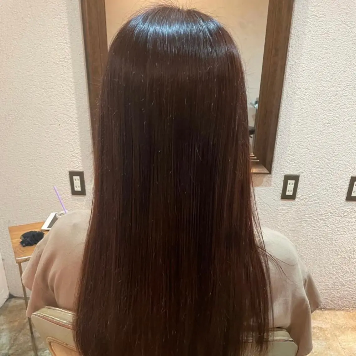ロング トリートメント パーマ/透明感カラー 小松のヘアスタイル