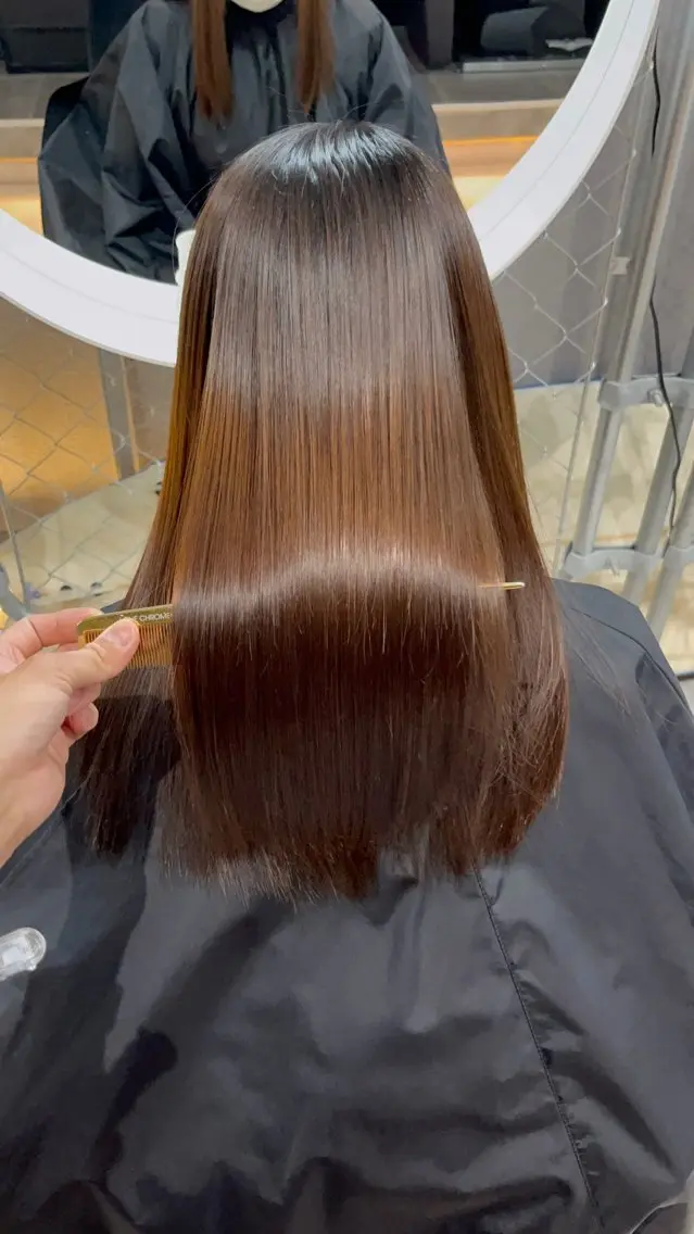 ミディアム 縮毛矯正 トリートメント CoCooN TAKUMAのヘアスタイル
